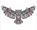 Owl Wall Stickers with Detailed Pattern